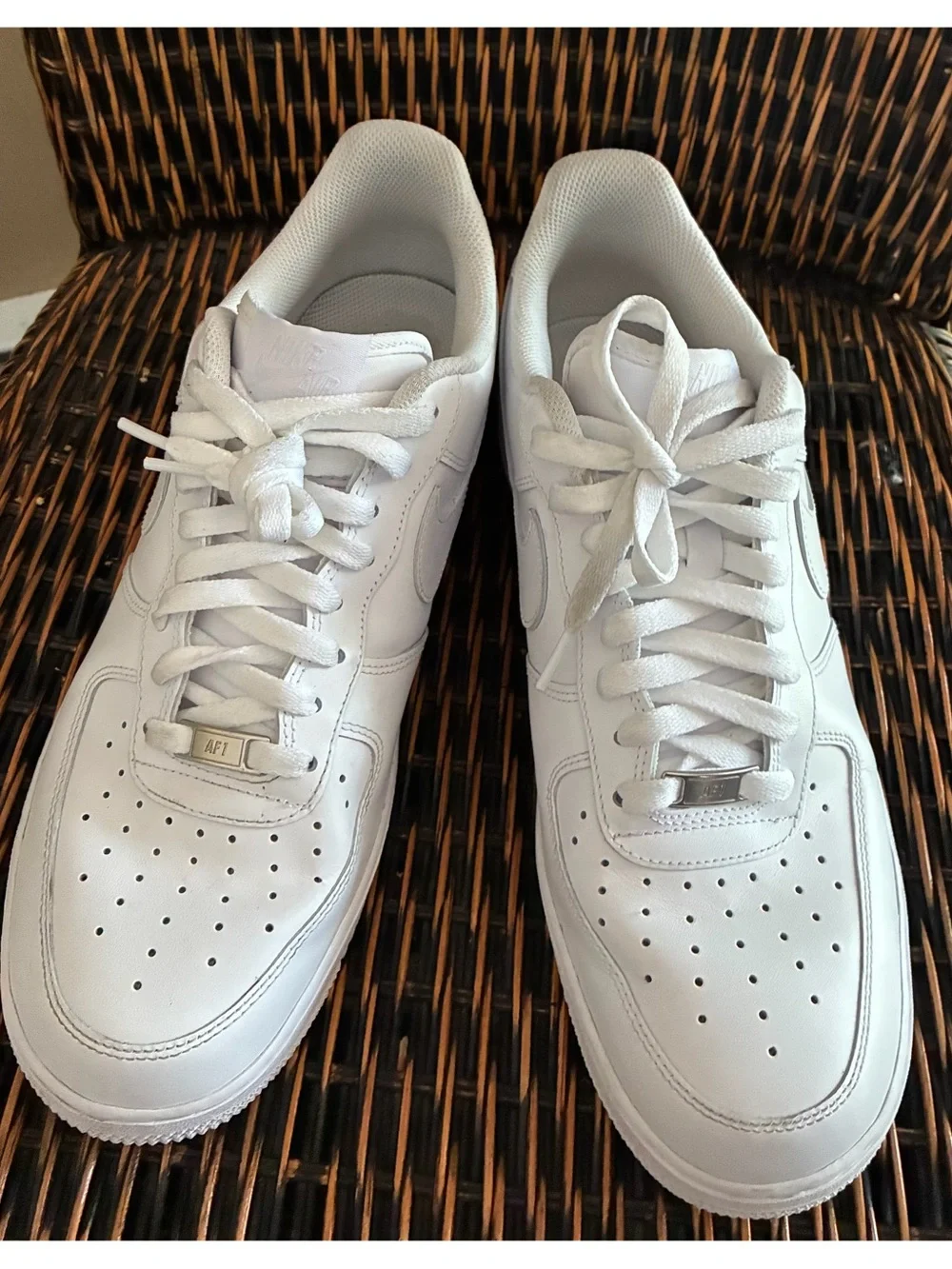 Nike White Low-Top Leather Sneakers